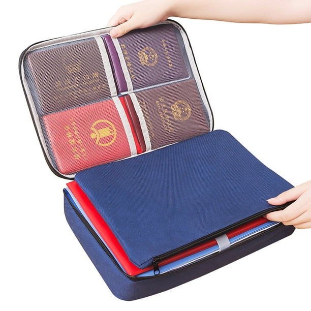 Gili Starry Unicorn Travel Passport & Document Organizer Zipper Case 